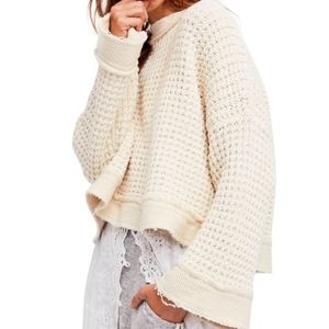 Like-New Free People Chunky Cream Colored Sweater